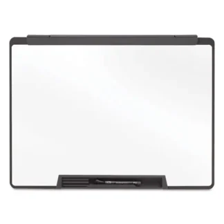 Quartet® Motion Portable Dry Erase Marker Board, 36" x 24", White Surface, Black Plastic Frame