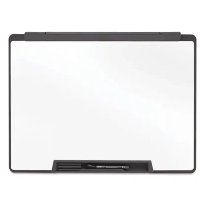 Quartet® Motion Portable Dry Erase Marker Board, 36" x 24", White Surface, Black Plastic Frame