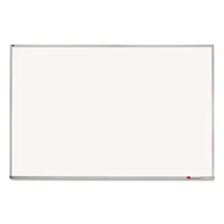 Quartet® Porcelain Magnetic Whiteboard, White Surface, Satin Aluminum Frame, 96" x 48"