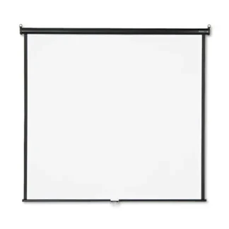 Quartet® Wall or Ceiling Projection Screen, White Matte Finish