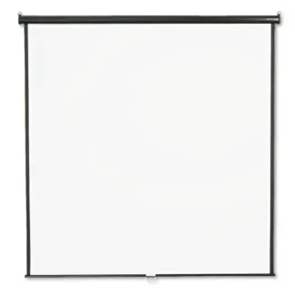 Quartet® Wall or Ceiling Projection Screen, 84 x 84, White Matte Finish