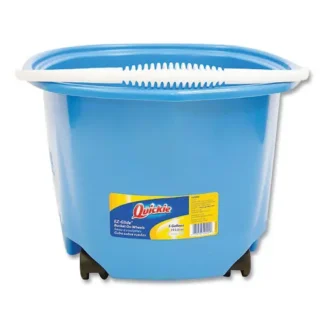 Quickie® EZ-Glide Bucket on Wheels, 5 qt, Blue