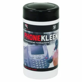 Read Right® PhoneKleen Wet Wipes, Cloth, 5 x 5, 50/Tub