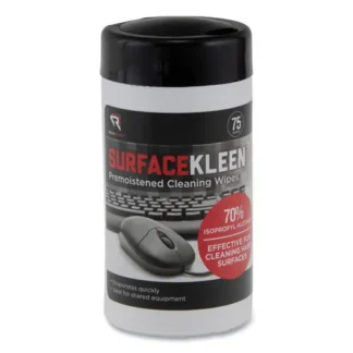 Read Right® SurfaceKleen Premoistened Alcohol Cleaning Wipes, Unscented, 75 Wipes/Tub