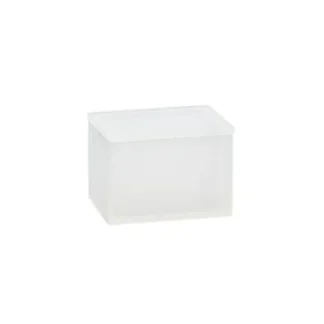 Rectangle Covered Lid Jar: GHOST WHITE FROST