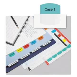 Redi-Tag® Laser Printable Index Tabs, 1/5-Cut, Assorted Colors, 100/Pack