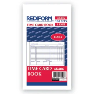 Rediform® Daily Employee Time Cards, Two Sides, 4.25 x 7, 100/Pad