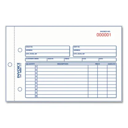 Rediform® Invoice Book, Two-Part Carbonless, 50 Forms