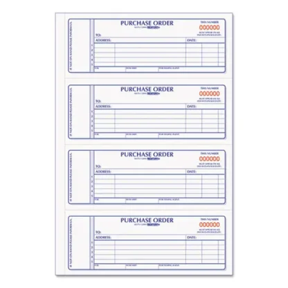 Rediform® Purchase Order Book, Two-Part Carbonless, 7 x 2.75, 400 Forms Total