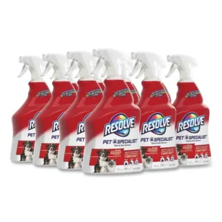 RESOLVE® Pet Specialist Stain and Odor Remover, Citrus Scent, 32 oz Trigger Spray Bottle, 12 Bottles/Carton