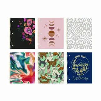 Roaring Spring® Studio Series Notebook, 1-Subject, Medium/College Rule, Randomly Assorted Cover Color, 70 Sheets, 11 x 9 inches