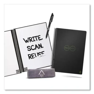 Rocketbook Core Smart Notebook, Dotted Rule, Black Cover