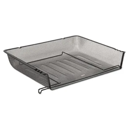 Rolodex™ Mesh Stacking Side Load Tray, 1 Section, Letter Size, Black