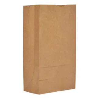 Ross & Wallace Paper Products Grocery Paper Bags, #12 Size, 7" x 4.38" x 13.75", Natural, 500/Bundle