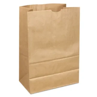 Ross & Wallace Paper Products Grocery Paper Bags, #1/6 BBL Size, 12" x 7" x 17", Natural, 400/Bundle