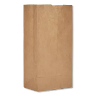 Ross & Wallace Paper Products Grocery Paper Bags, #4 Size, 5" x 3.13" x 9.88", Natural, 500/Bundle