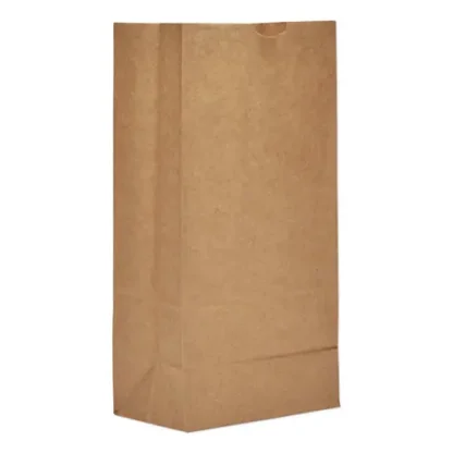 Ross & Wallace Paper Products Grocery Paper Bags, #8 Size, Natural, 500/Bundle