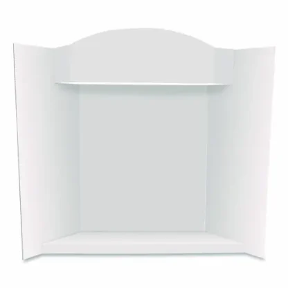 Royal Brites Stage It Display Board, 37" x 44", 1-Ply, Corrugate, White, 5/Pack