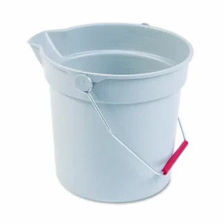 Rubbermaid® Commercial 10 Quart Plastic Utility Pail, Gray, 10.5" Diameter