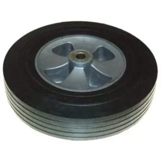 Rubbermaid® Commercial 12-inch Wheel for 1 Cu Yd Standard Duty Tilt Truck, Black/Gray