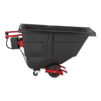 Rubbermaid® Commercial 1 cu yd Motorized Roto Tilt Truck, 1,000 lb Capacity, Black