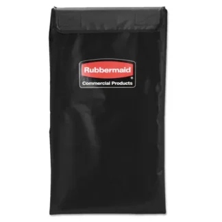 Rubbermaid® Commercial Collapsible X-Cart Replacement Bag, 4 Bushel, 5 cu ft, Black