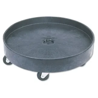 Rubbermaid® Commercial Brute Container Universal Drum Dolly, 500 lb Capacity, Black