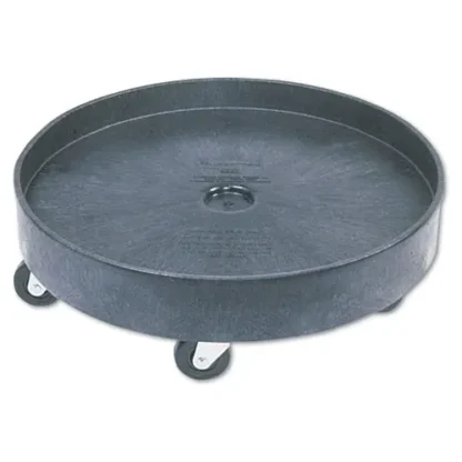Rubbermaid® Commercial Brute Container Universal Drum Dolly, 500 lb Capacity, Black