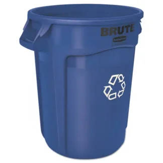 Rubbermaid® Commercial Brute Recycling Container - 32 Gallon, Blue, Polyethylene