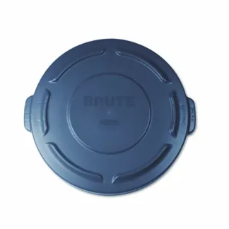 Rubbermaid® Commercial BRUTE Self-Draining Flat Top Lid, 20 gal, 19.88" Diameter, Gray