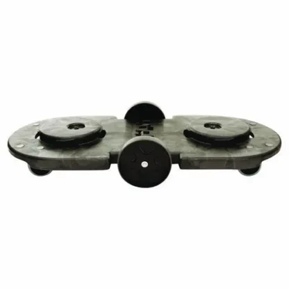 Rubbermaid® Commercial BRUTE Tandem Dolly, Two-Container, Black