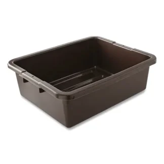 Rubbermaid® Commercial Bus/Utility Box, Brown, 100/Carton