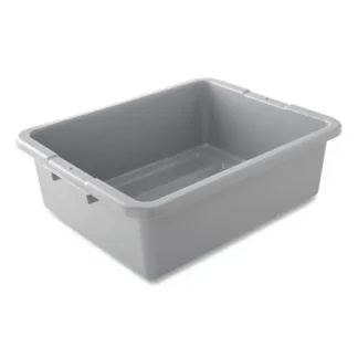Rubbermaid® Commercial Bus/Utility Box, Gray, 100/Carton