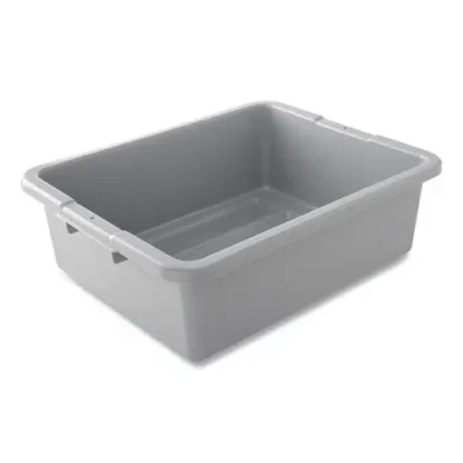 Rubbermaid® Commercial Bus/Utility Box, Gray, 100/Carton