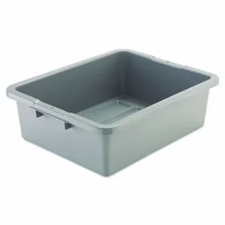 Rubbermaid® Commercial Bus/Utility Box, Gray, 7.13 gal
