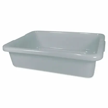 Rubbermaid® Commercial Bus/Utility Tote, Gray, 20" x 15" x 5"