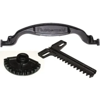 Rubbermaid® Commercial Complete Gear and Rack Replacement Kit, Black