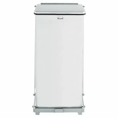 Rubbermaid® Commercial Defenders Heavy-Duty Steel Step Can, 6.5 gal, Stainless Steel
