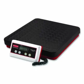 Rubbermaid® Commercial Digital Receiving Scale, 150 lb Capacity, Black/Red