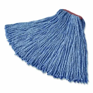 Rubbermaid® Commercial Dura Pro Blend Wet Mop, Cotton/Rayon/Synthetic, Medium, Blue