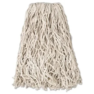 Rubbermaid® Commercial Economy Cut-End Cotton Wet Mop Head, White, 20oz, 1" Band, 12/Carton
