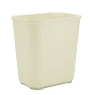 Rubbermaid® Commercial Fiberglass Wastebasket, 7 gal, Fiberglass, Beige