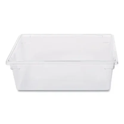 Rubbermaid® Commercial Food/Tote Box, 12.5 gal, Clear Plastic, 26" x 18" x 9"
