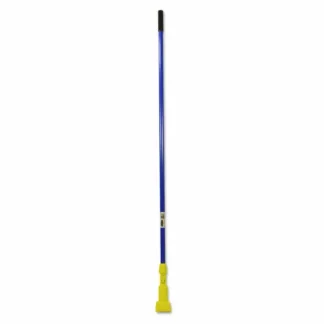 Rubbermaid® Commercial Gripper Fiberglass Mop Handle, 1" dia x 60", Blue/Yellow