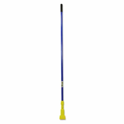 Rubbermaid® Commercial Gripper Fiberglass Mop Handle, 1" dia x 60", Blue/Yellow