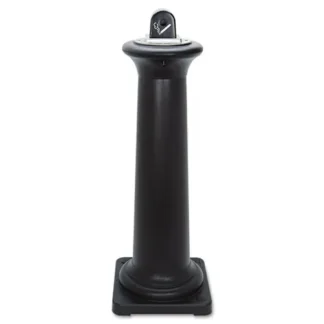 Rubbermaid® Commercial GroundsKeeper Tuscan Receptacle, Black