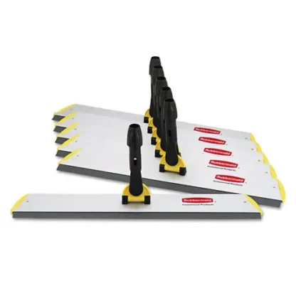 Rubbermaid® Commercial HYGEN™ Quick Connect Squeegee Frame, 24" x 4.5", Aluminum, Yellow