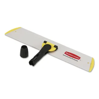 Rubbermaid® Commercial HYGEN™ Quick Connect S-S Frame for Wet/Dry Mop, 17.19" x 3", Aluminum, Yellow