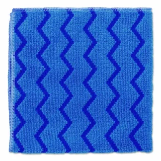 Rubbermaid® Commercial HYGEN Microfiber Cleaning Cloths, Blue, 12/Carton
