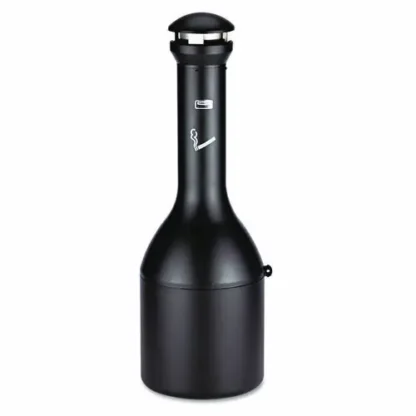 Rubbermaid® Commercial Infinity Traditional Smoking Receptacle, Black